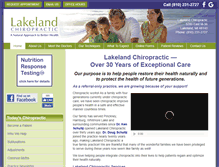 Tablet Screenshot of lakelandchiropracticwellness.com